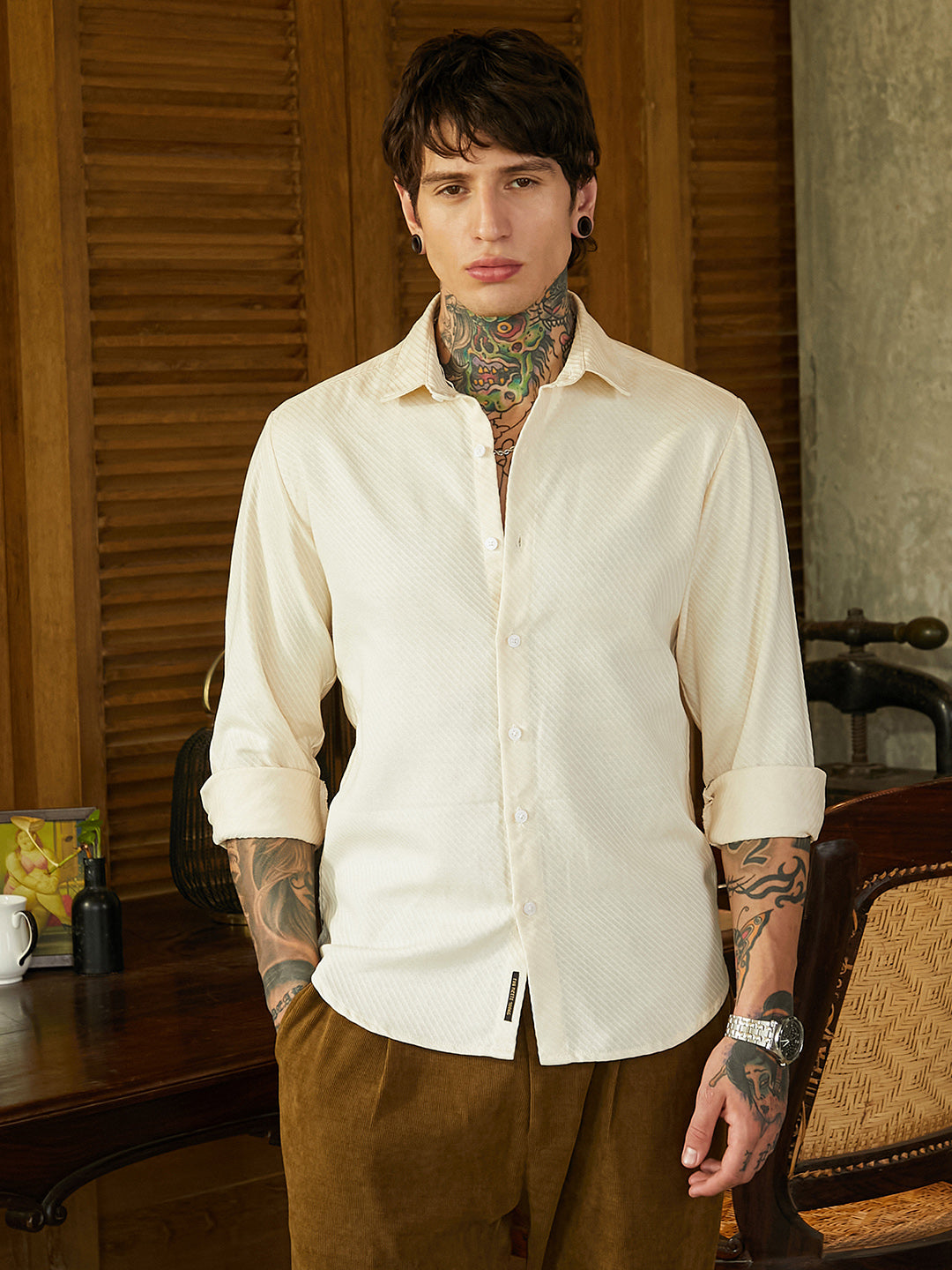 Slanted-Trough Shirt