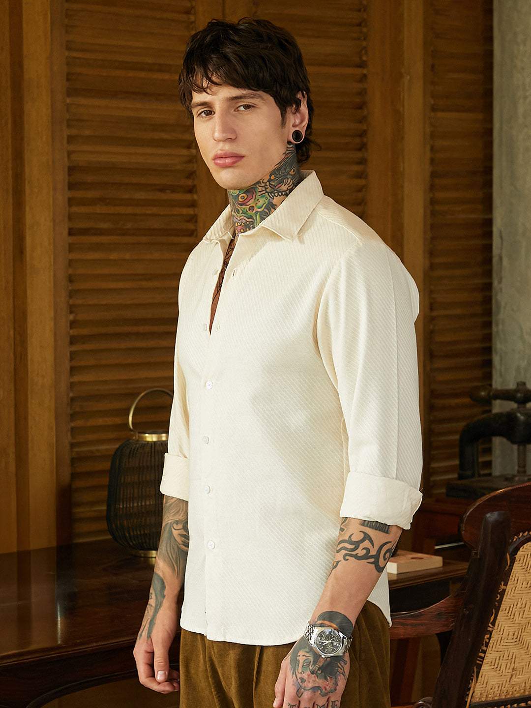 Slanted-Trough Shirt