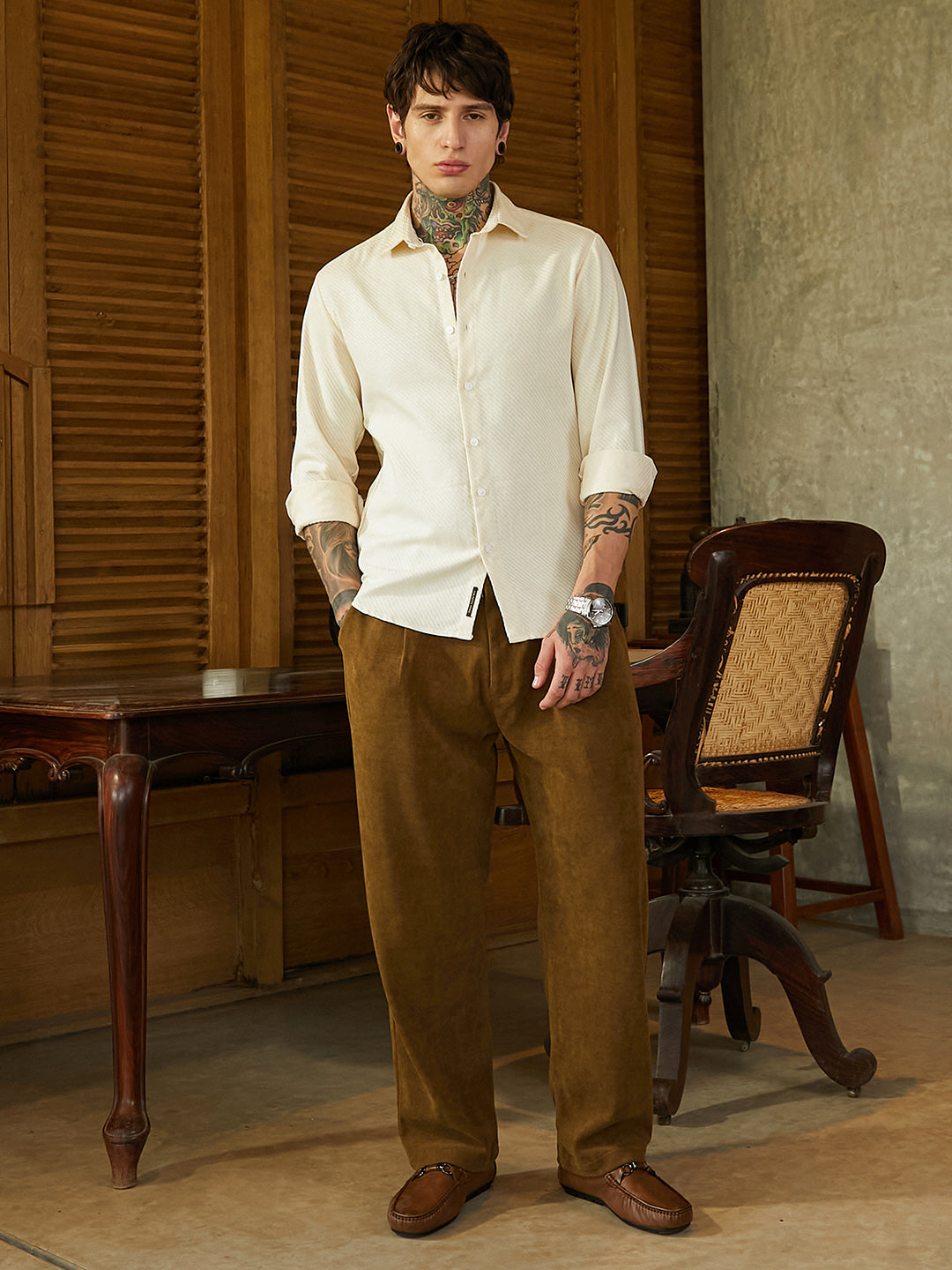 Slanted-Trough Shirt