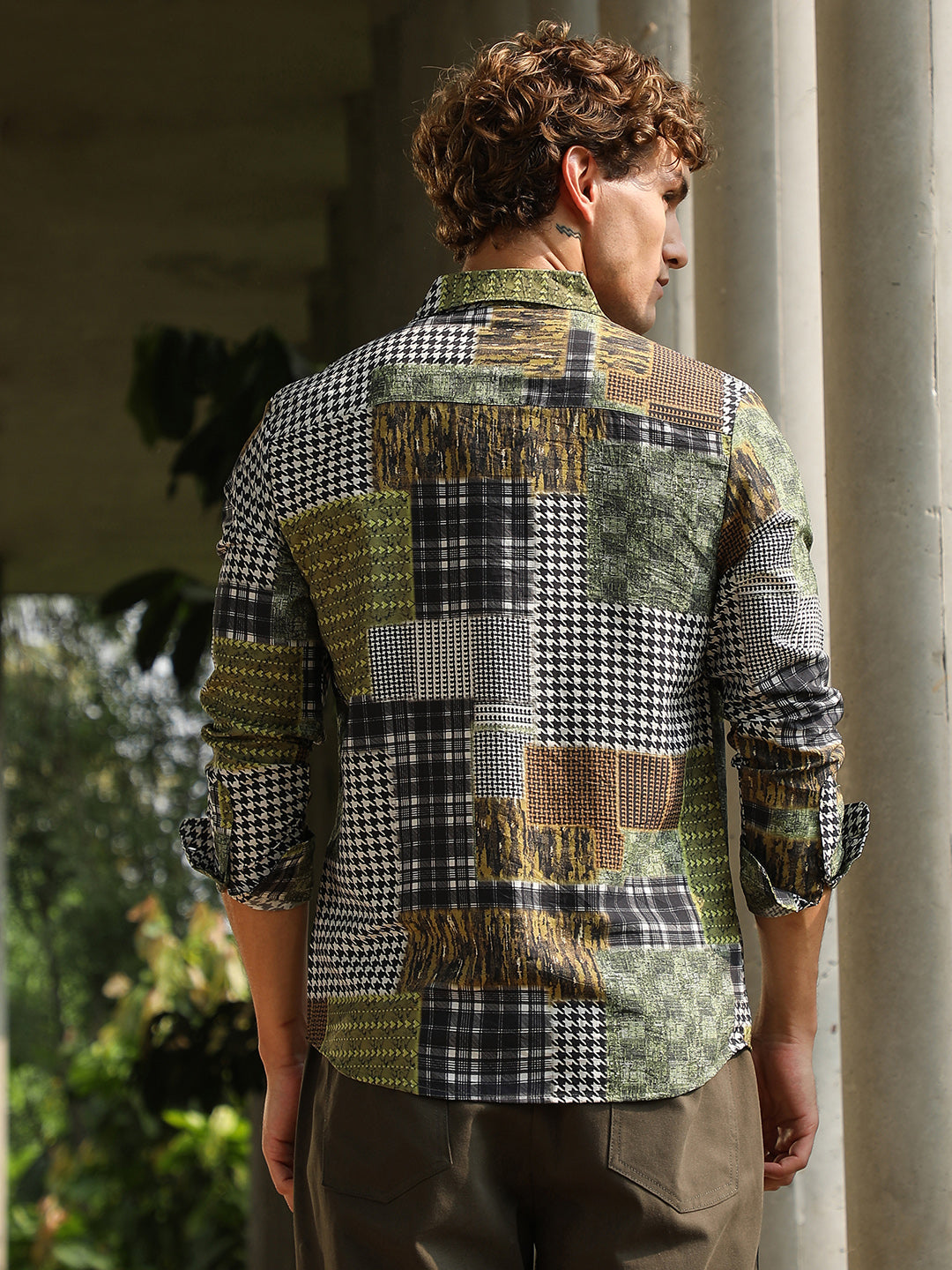 Houndstooth Block Shirt