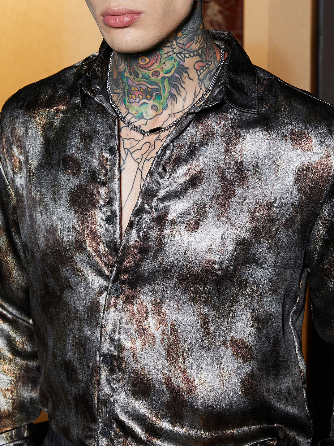 Metallic-Pigment Shirt