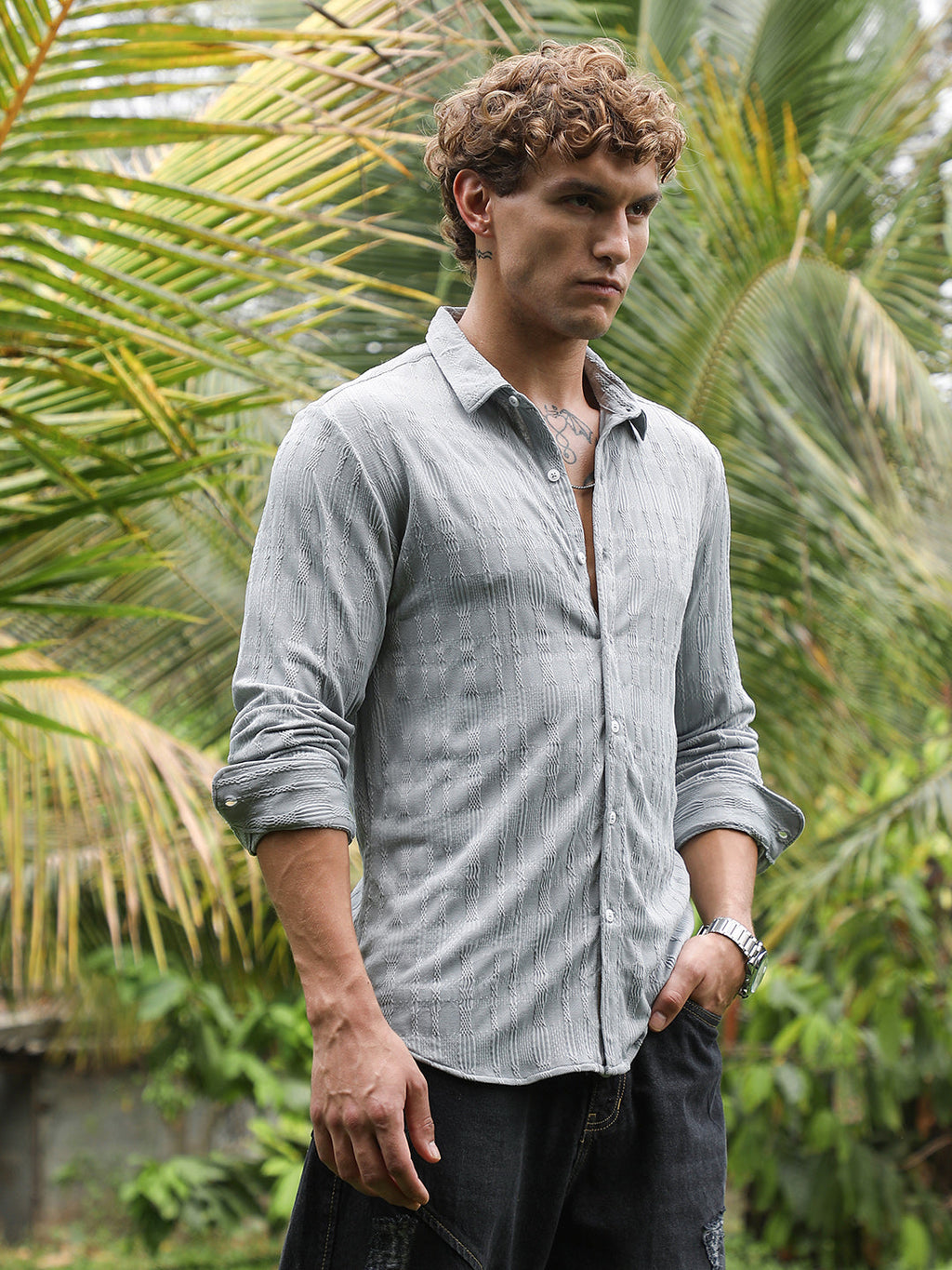 Braided-Knot Tactile Shirt