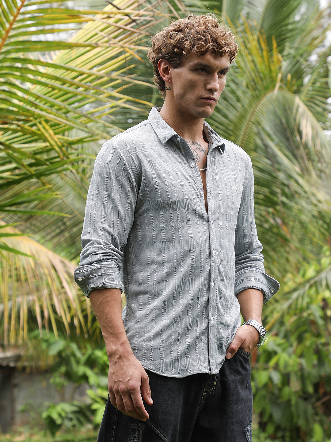 Braided-Knot Tactile Shirt