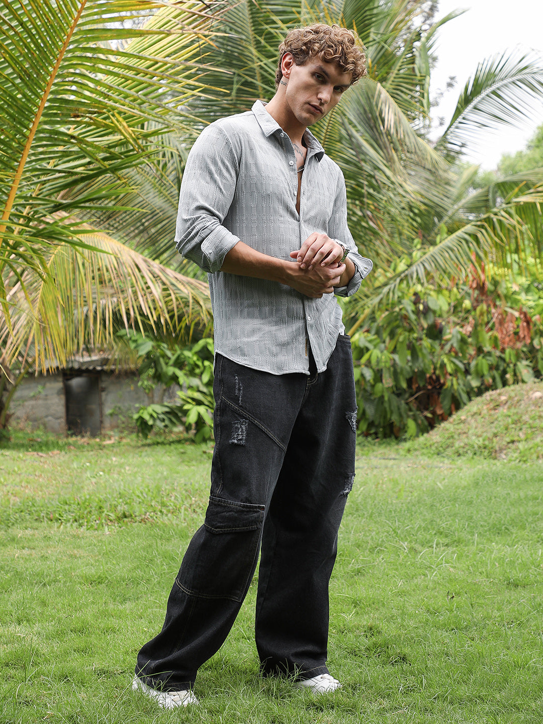 Braided-Knot Tactile Shirt