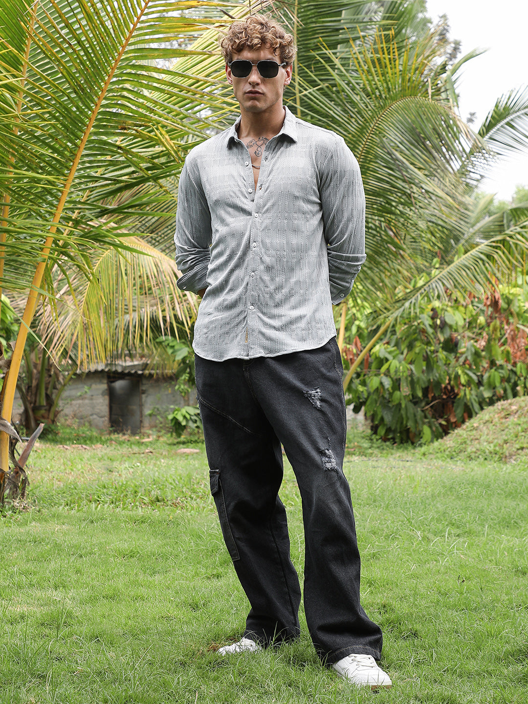 Braided-Knot Tactile Shirt