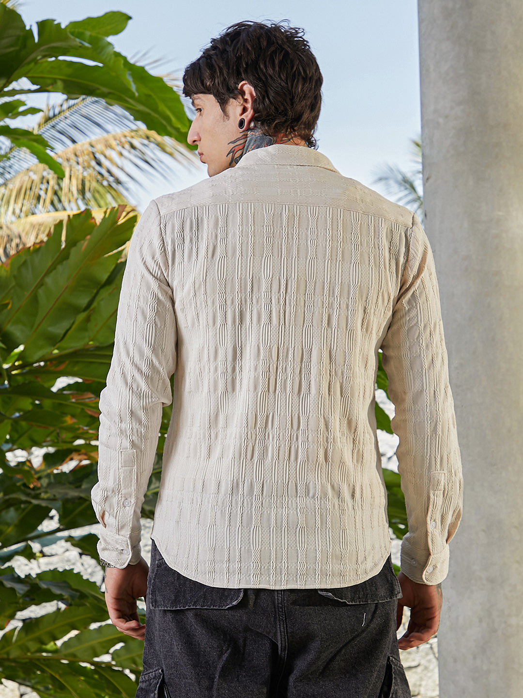 Braided-Knot Tactile Shirt