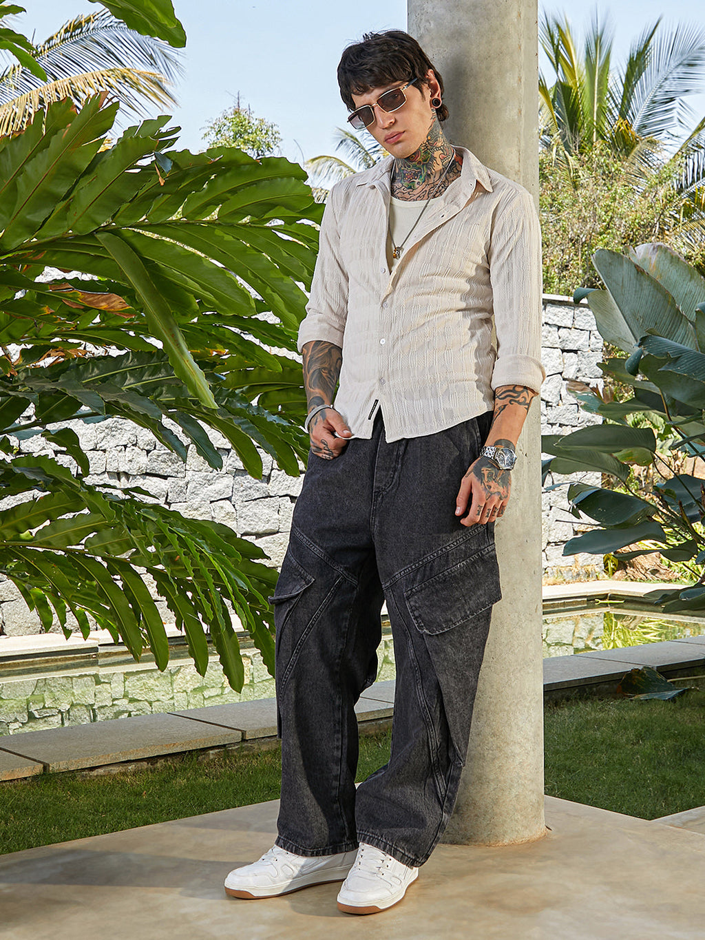 Braided-Knot Tactile Shirt