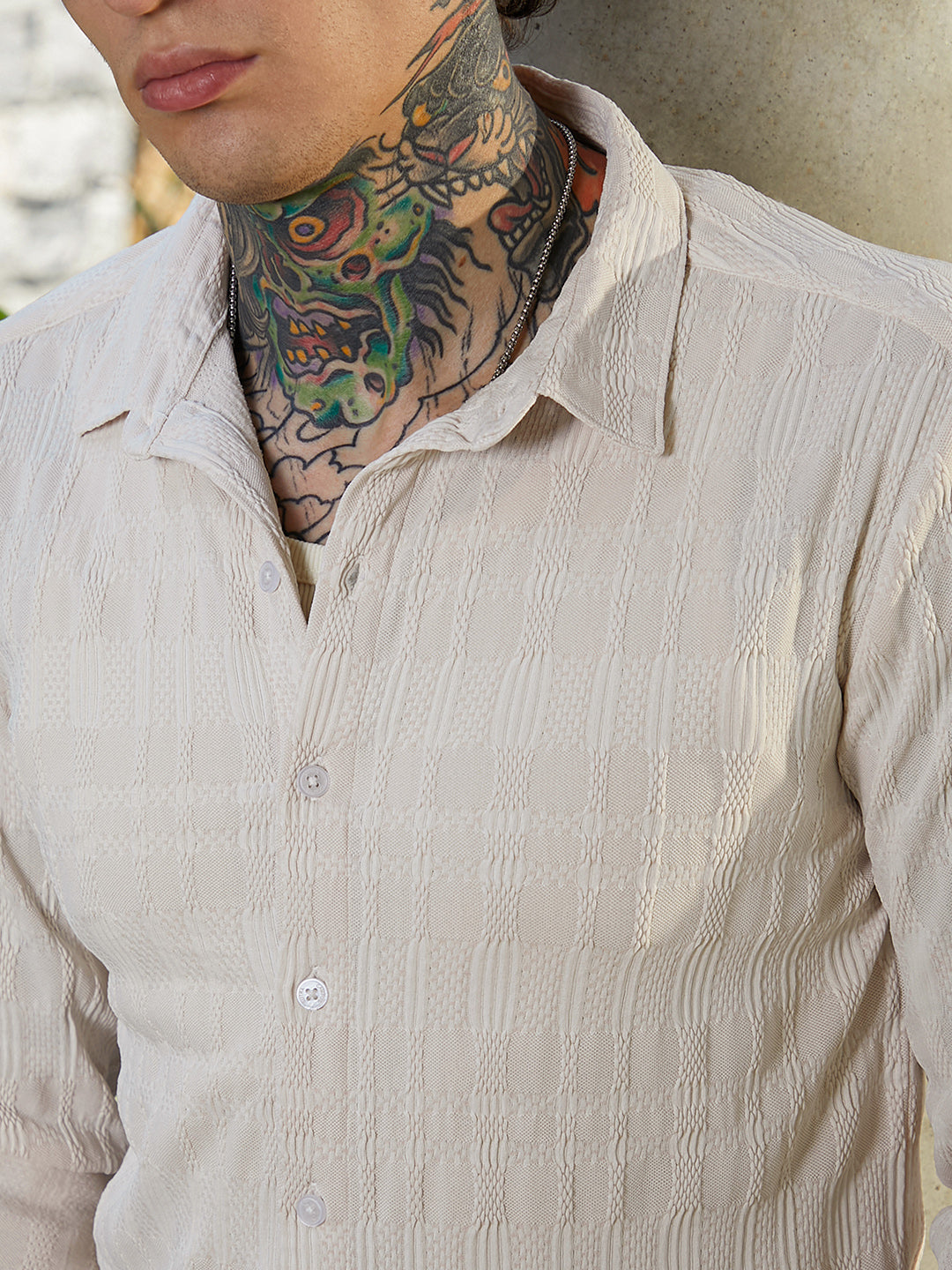 Braided-Knot Tactile Shirt