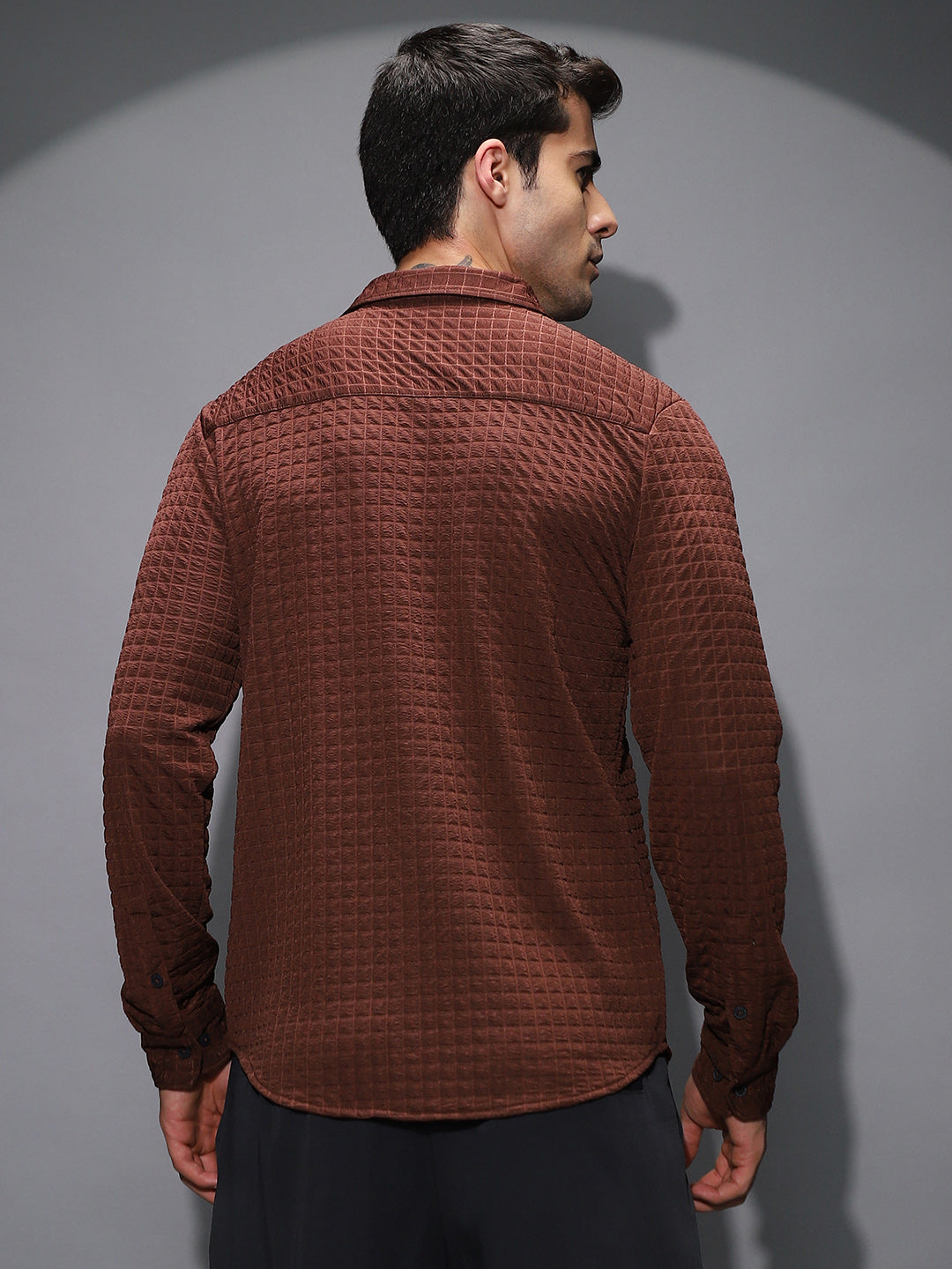 Cube-Textured Shirt