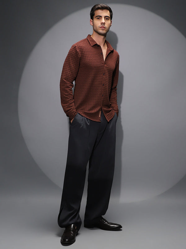Cube-Textured Shirt