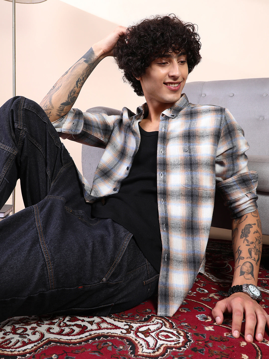 Gradient-Graph Regular Shirt