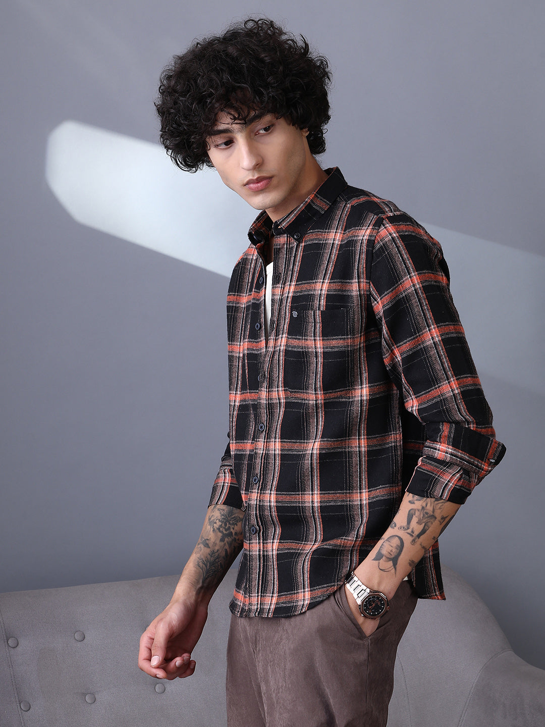 Shadow-Graph Regular Shirt