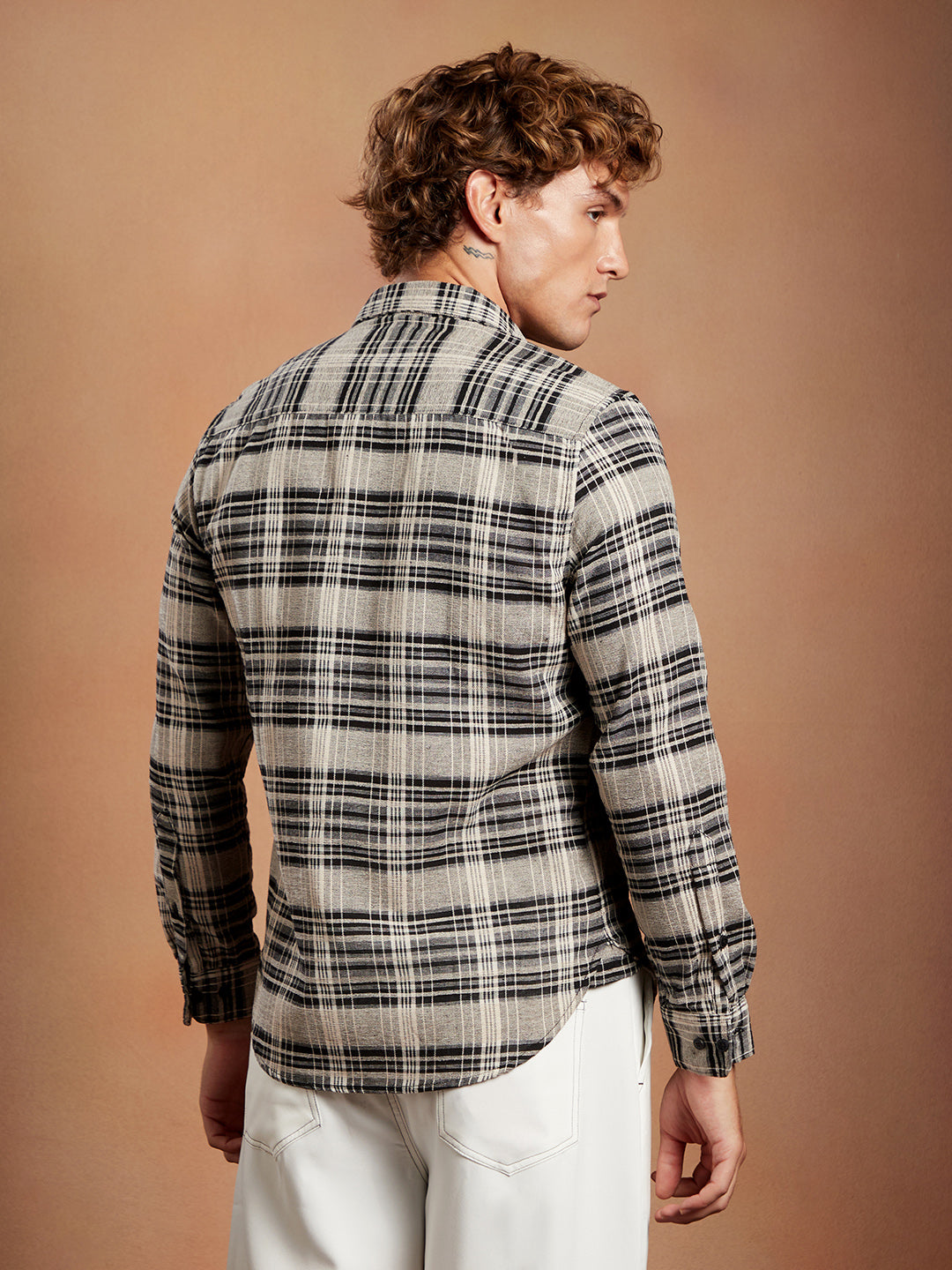 Static-Check Regular Shirt