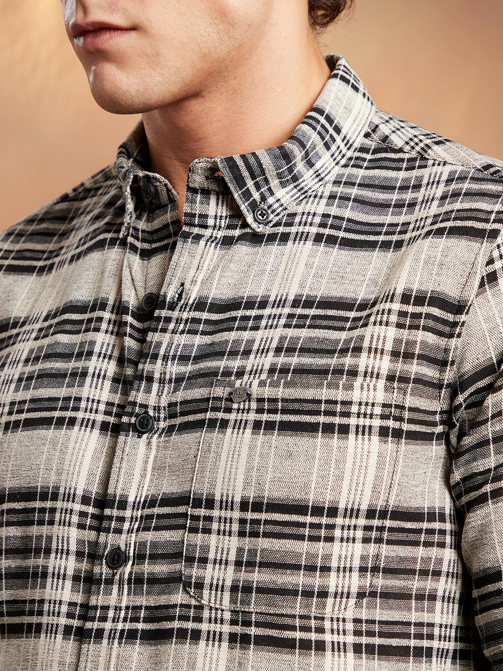 Static-Check Regular Shirt