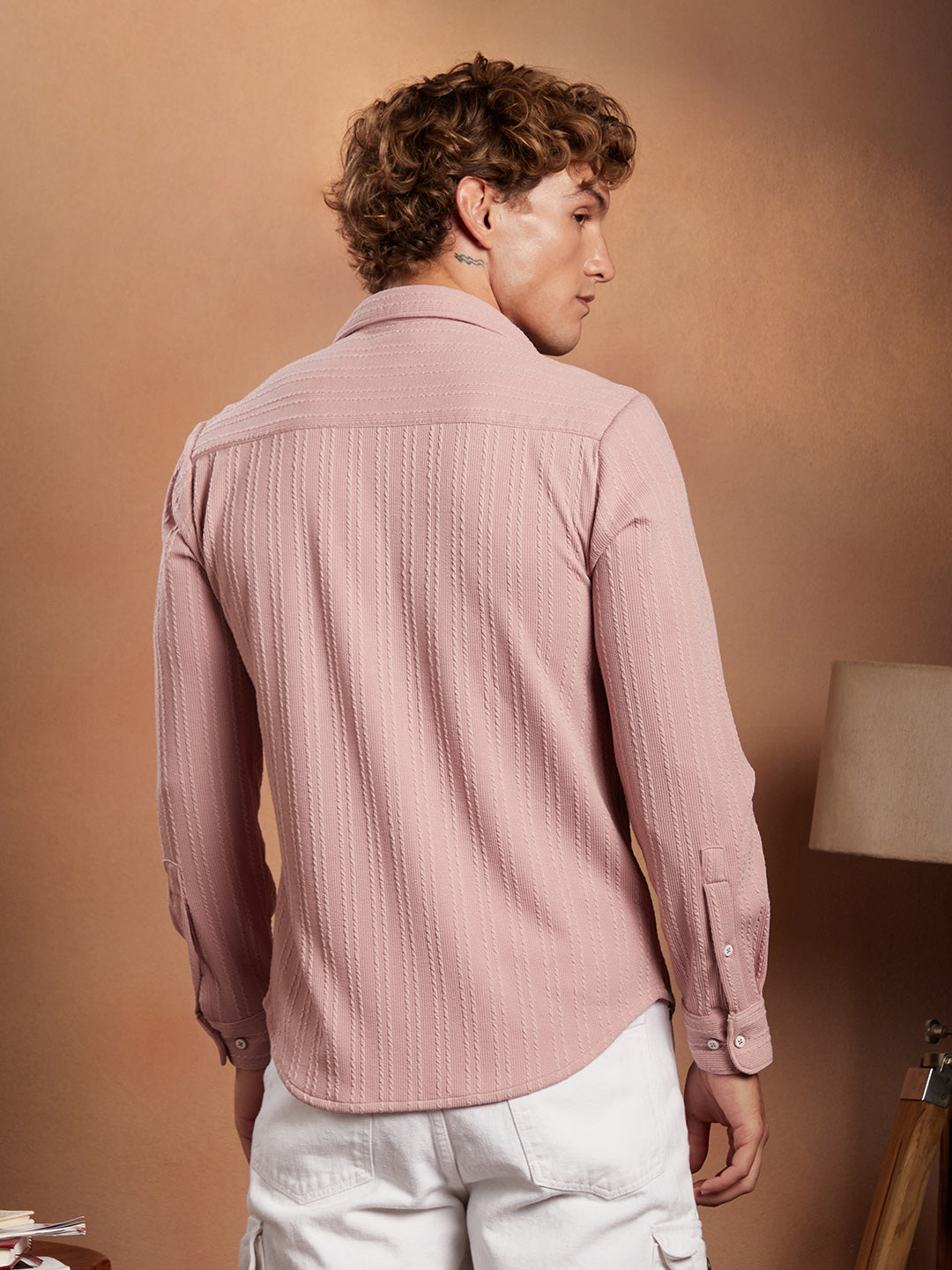 Parallel-Crease Tactile Shirt