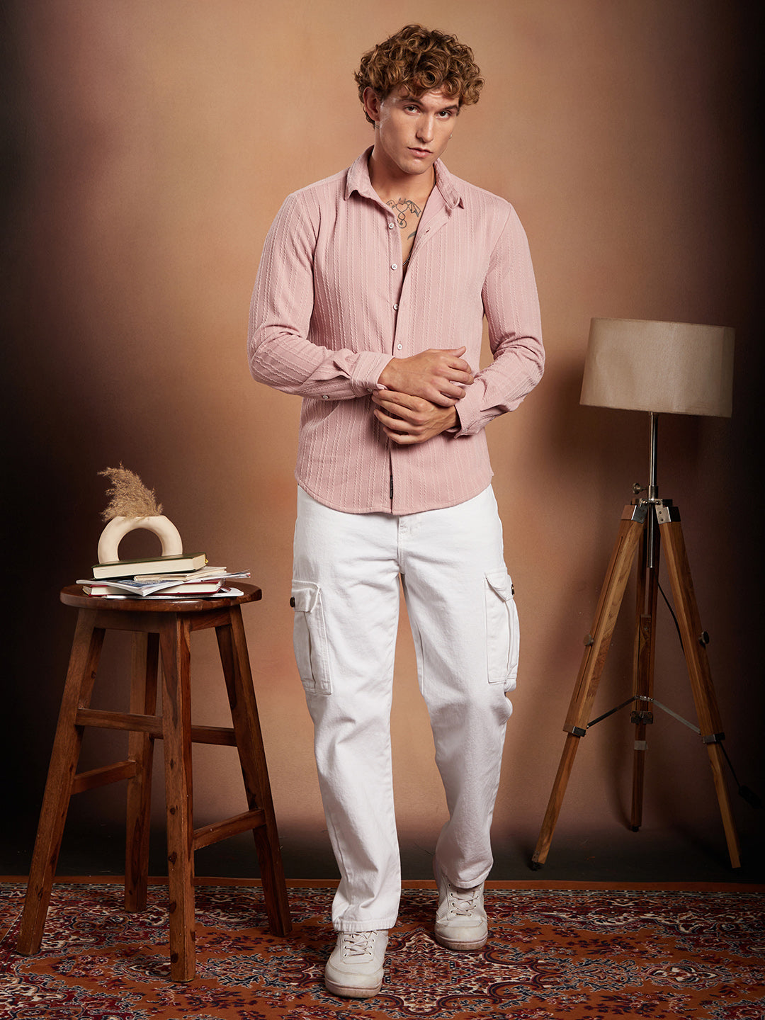 Parallel-Crease Tactile Shirt