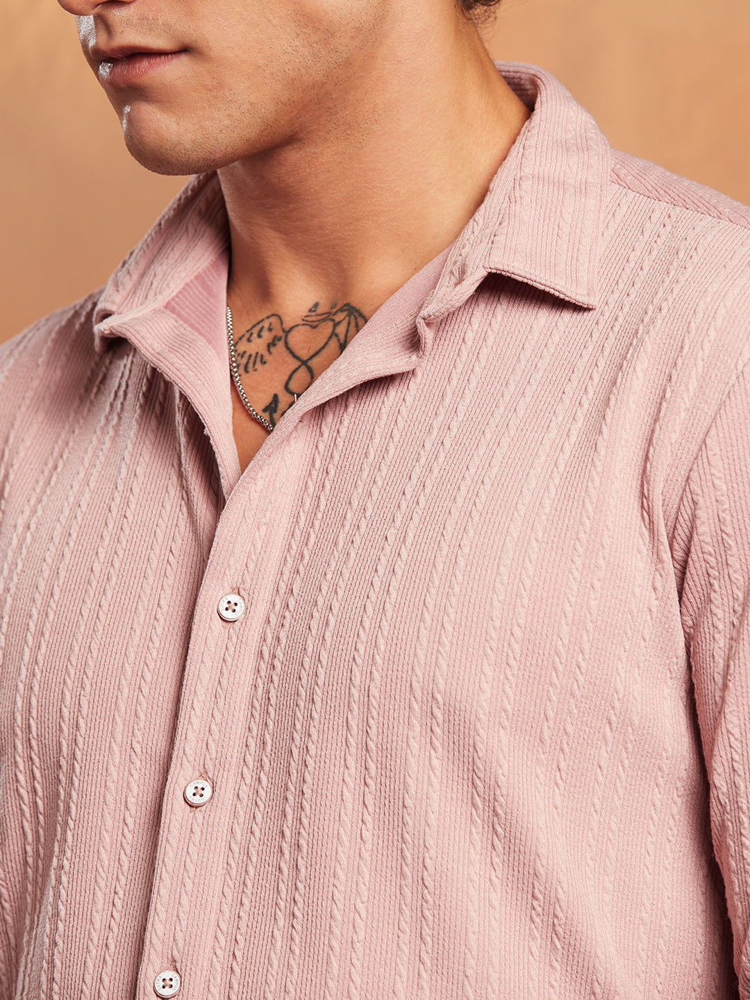 Parallel-Crease Tactile Shirt