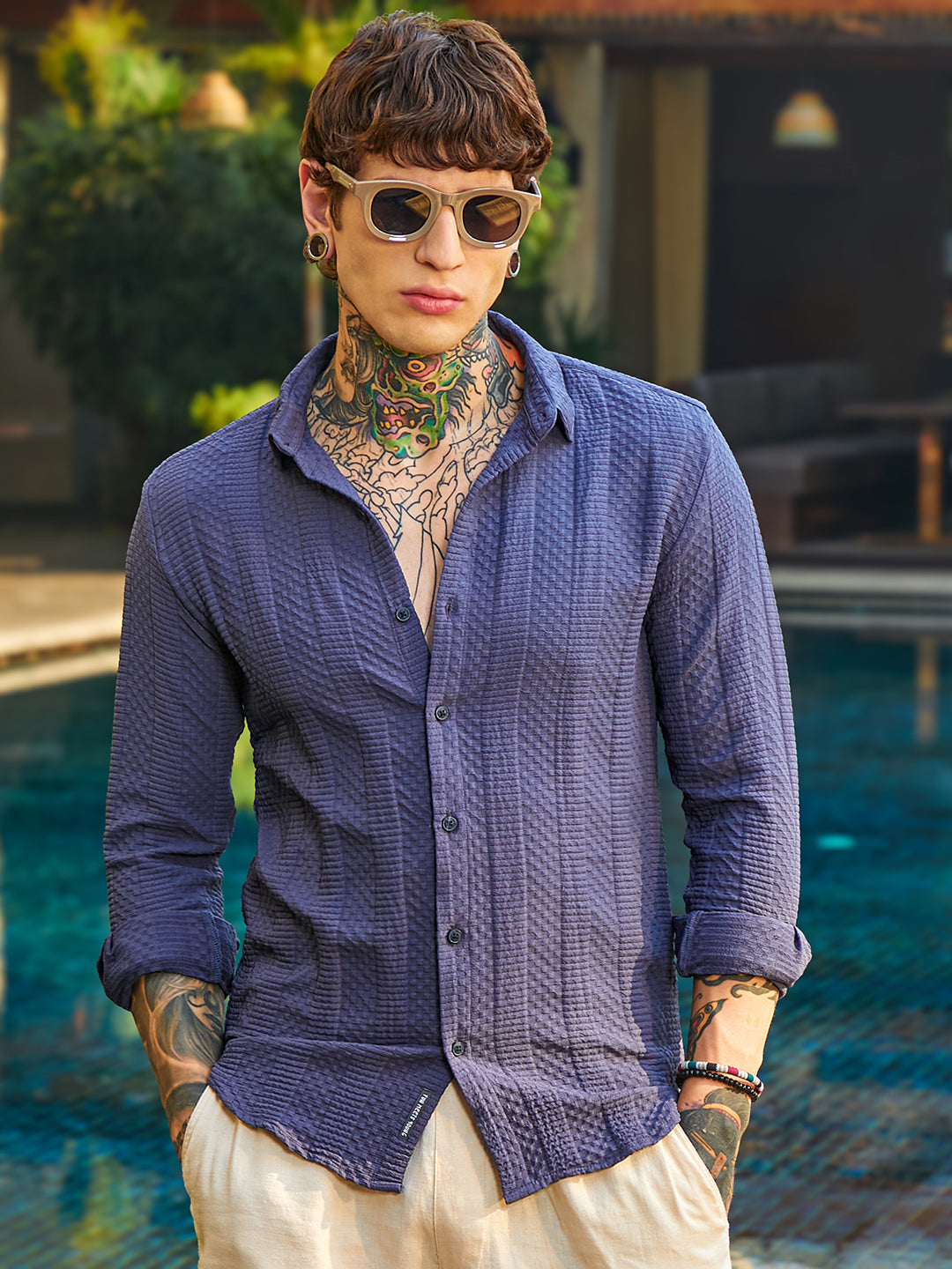 Parallel-Check Tactile Shirt