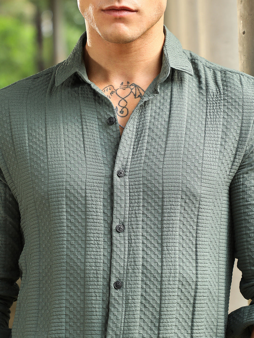 Parallel-Check Tactile Shirt