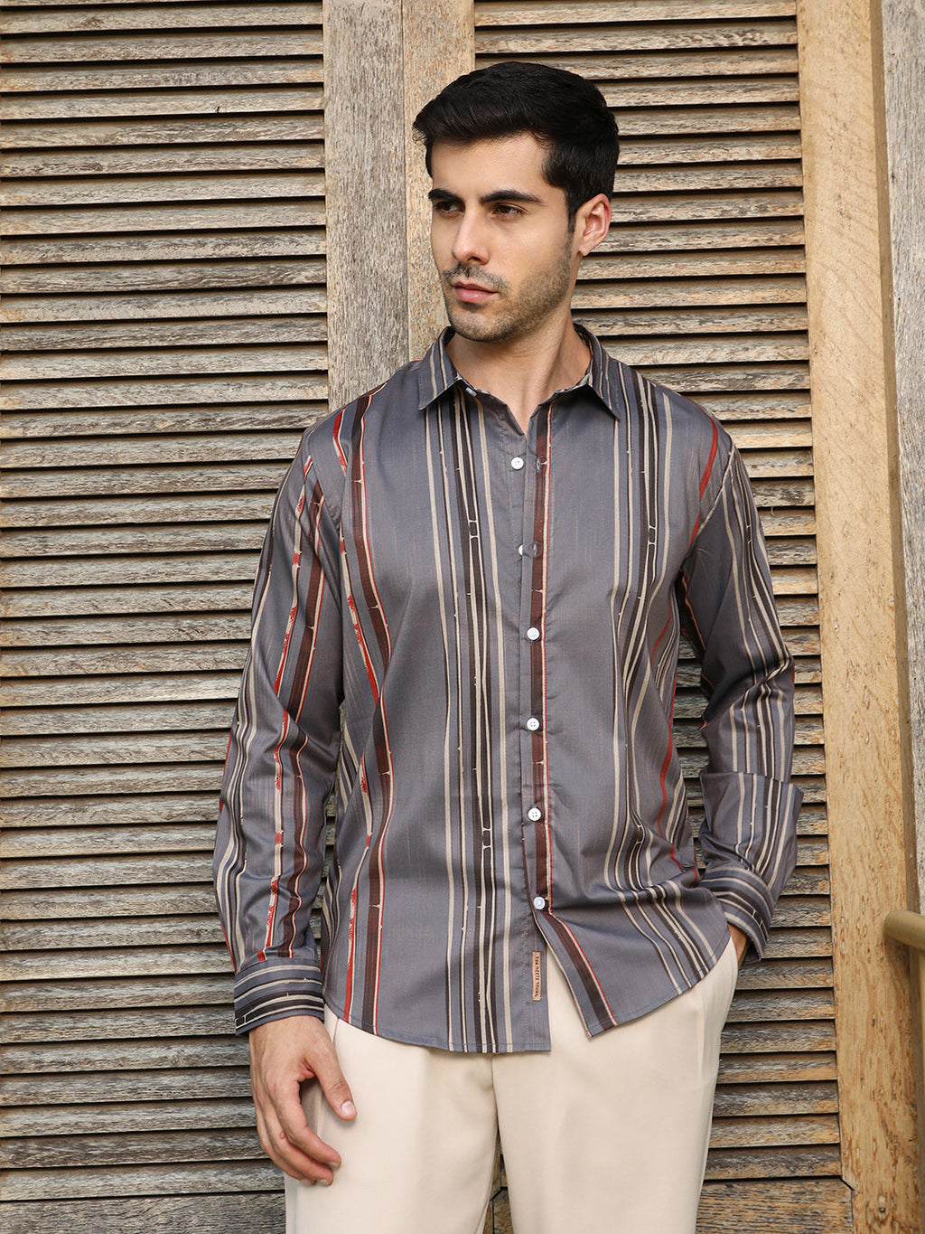Artistic-Stripe Shirt