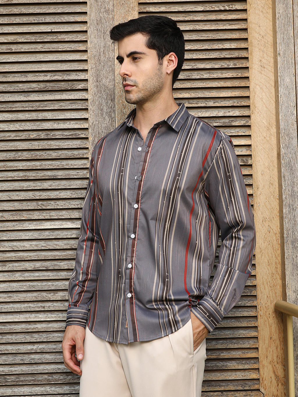 Artistic-Stripe Shirt