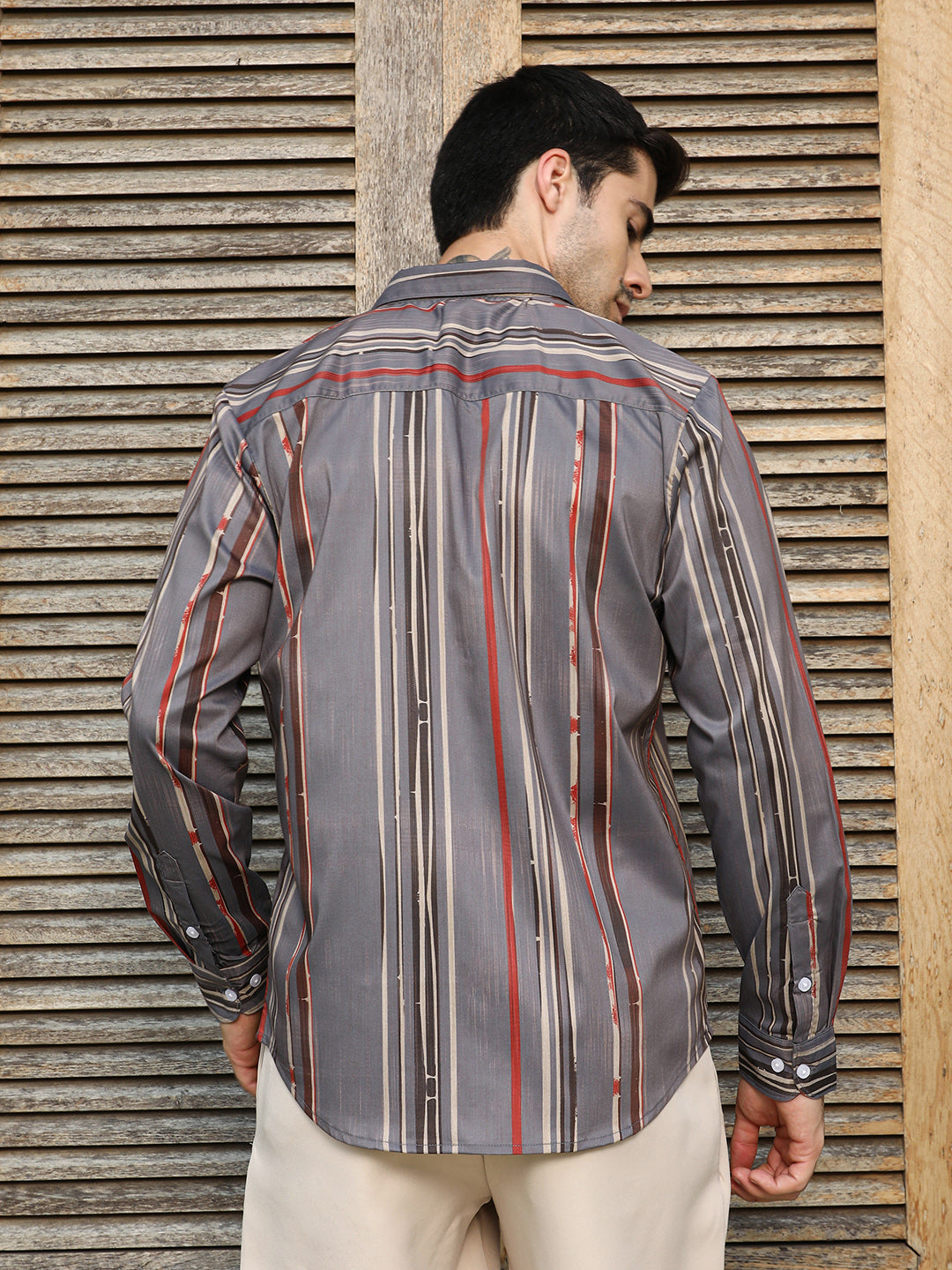 Artistic-Stripe Shirt