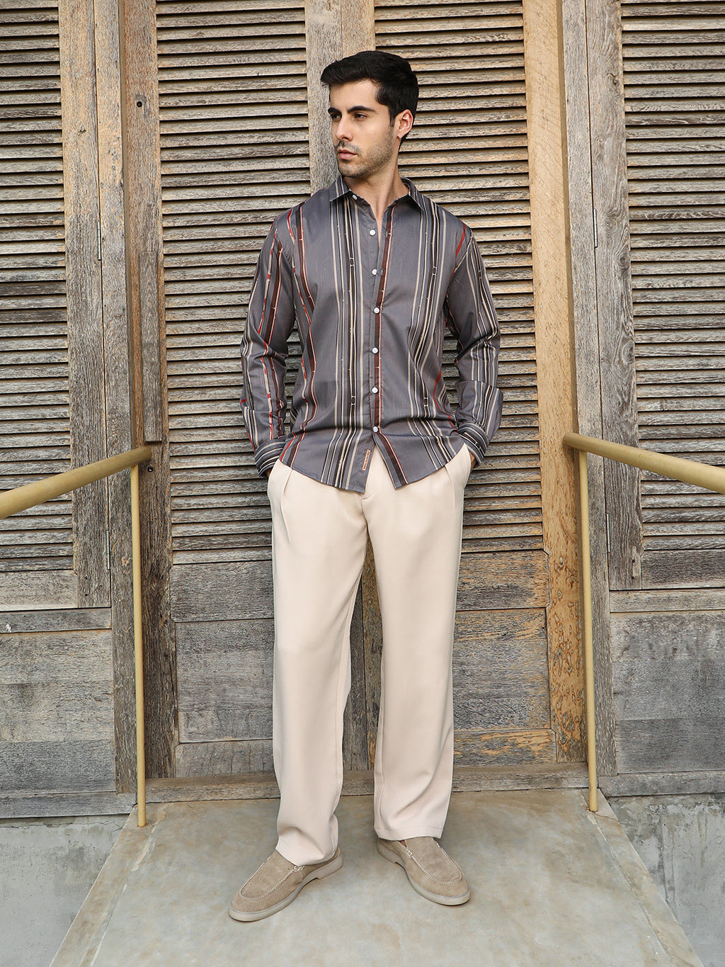 Artistic-Stripe Shirt