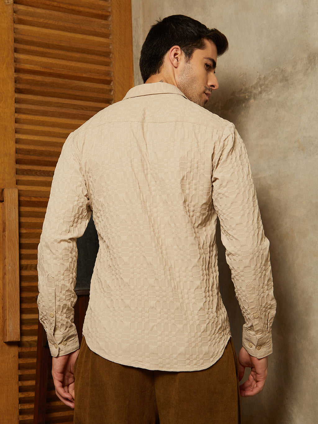 Embossed Geometric Shirt
