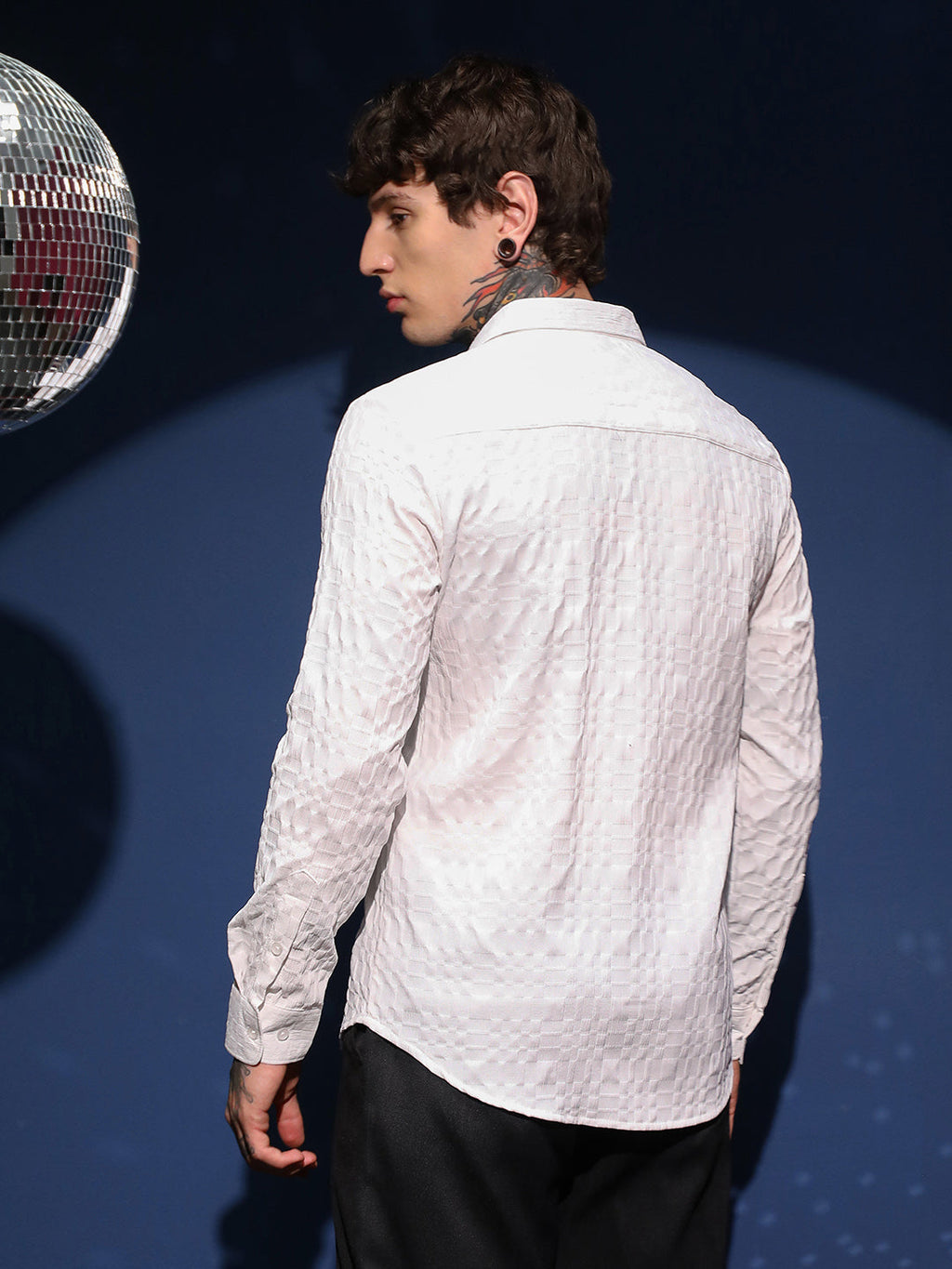 Embossed Geometric Shirt