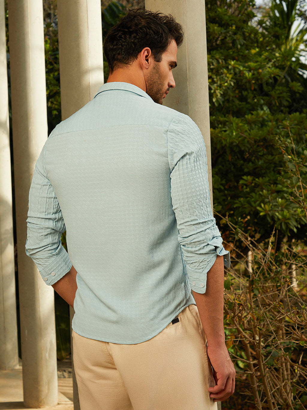 Tactile-Houndstooth Shirt