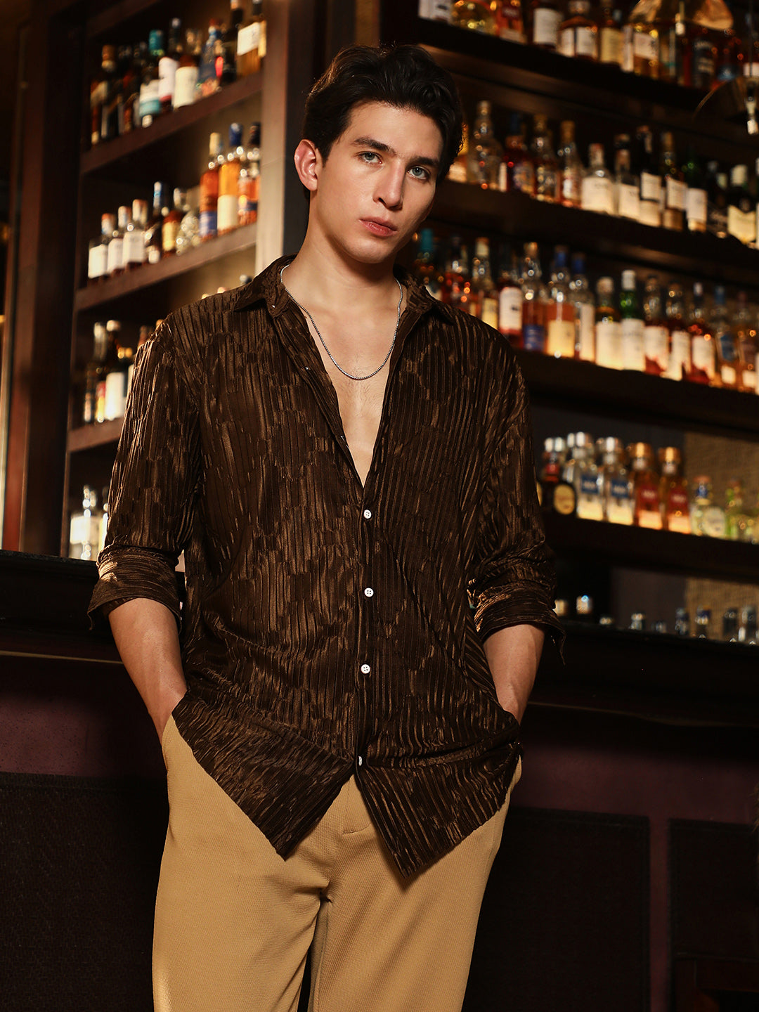 Pleated-Rhombus Shirt