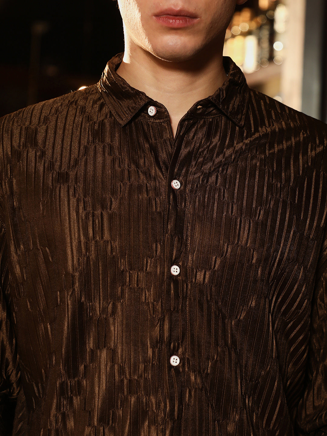 Pleated-Rhombus Shirt