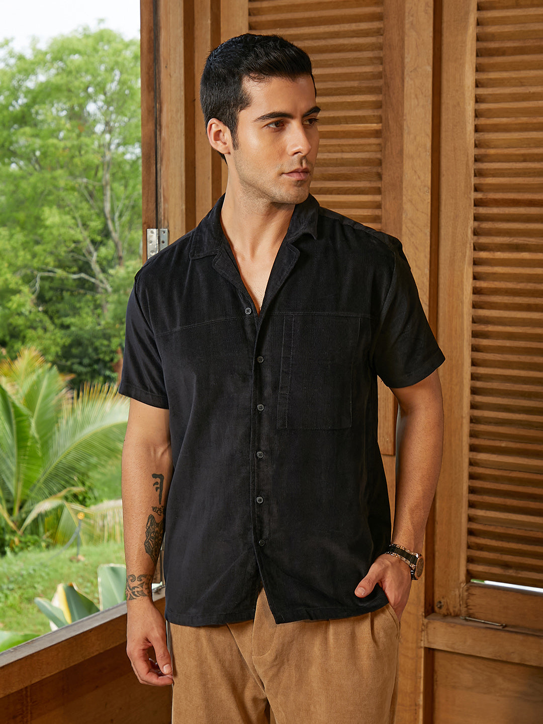 Cuban Panelled Shirt