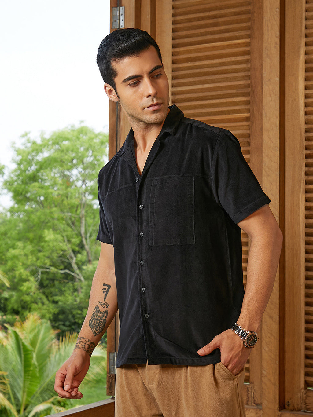 Cuban Panelled Shirt