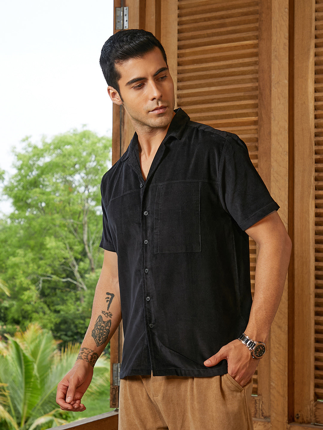 Cuban Panelled Shirt