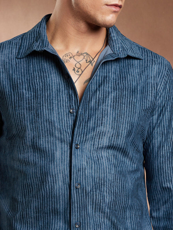 Ribbed-Corduroy Shirt