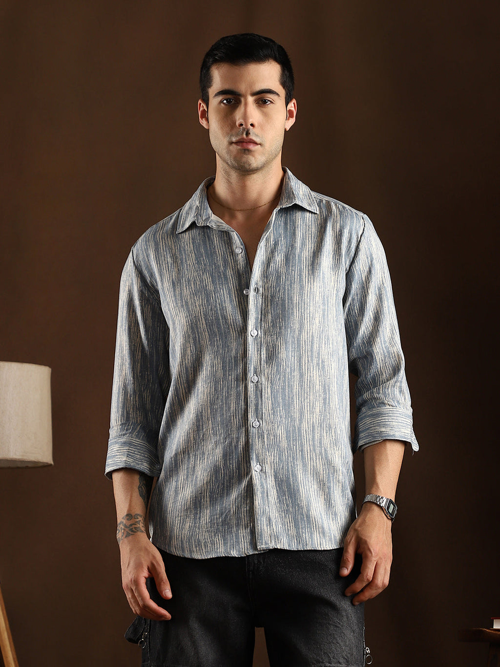 Distortion-Weave Shirt