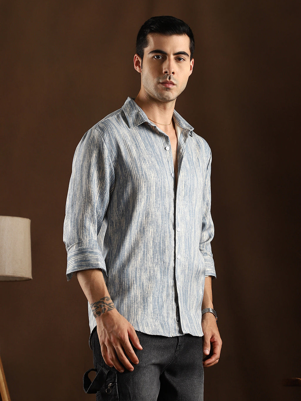 Distortion-Weave Shirt