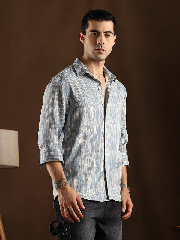 Distortion-Weave Shirt