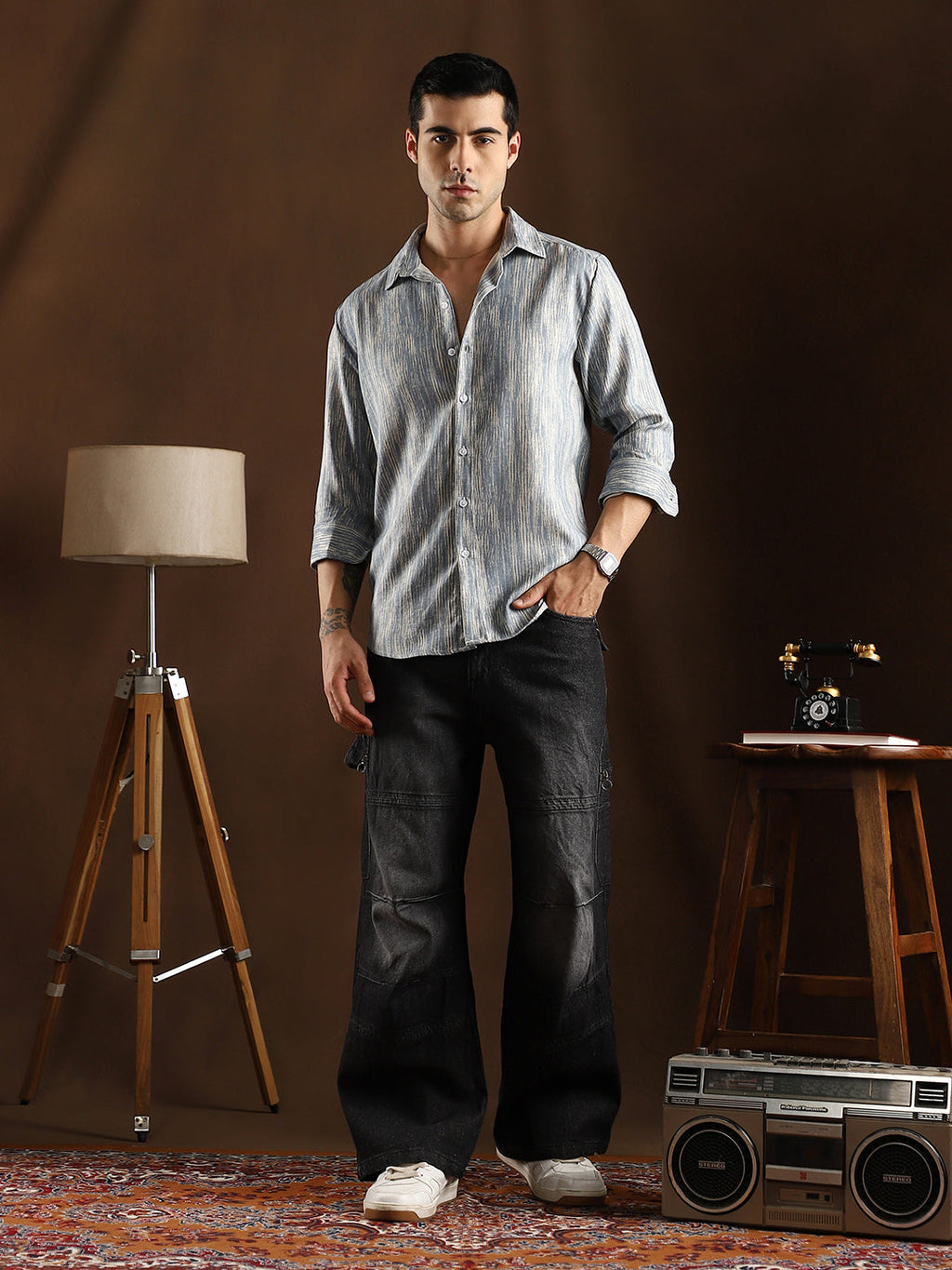 Distortion-Weave Shirt