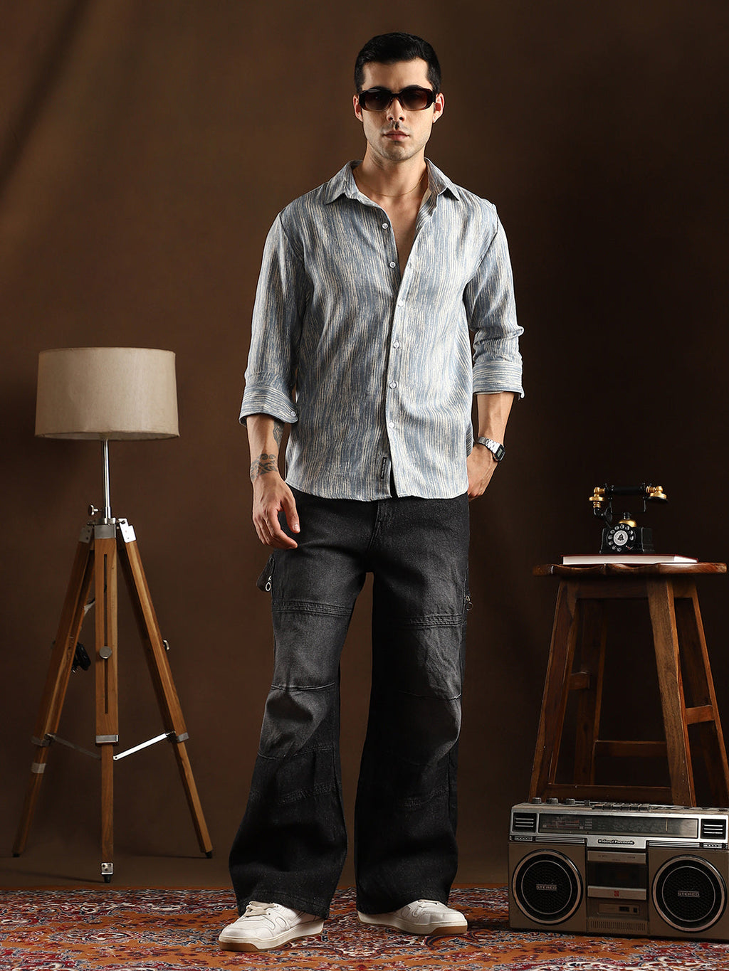 Distortion-Weave Shirt