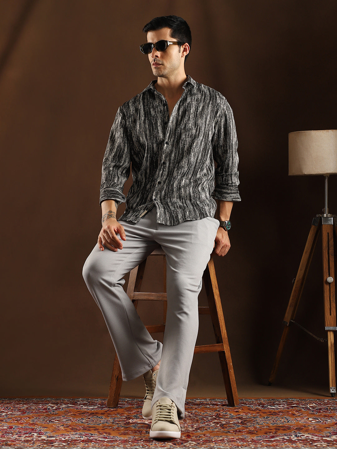 Distortion-Weave Shirt