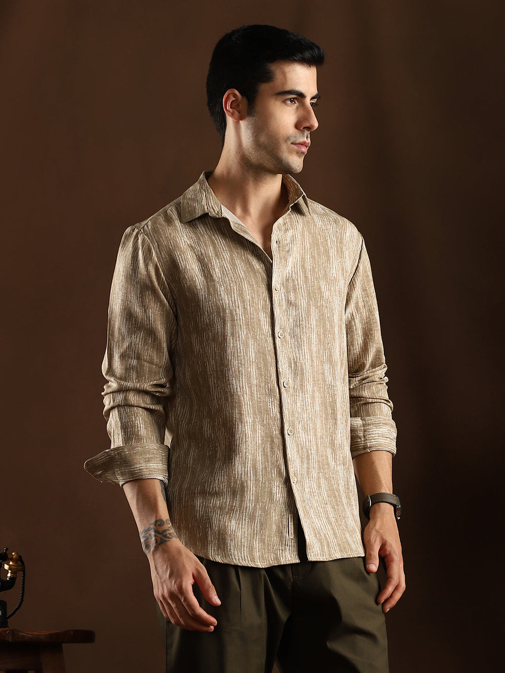 Distortion-Weave Shirt