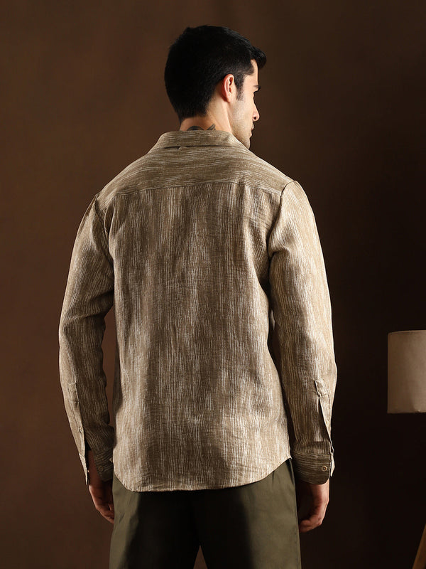 Distortion-Weave Shirt