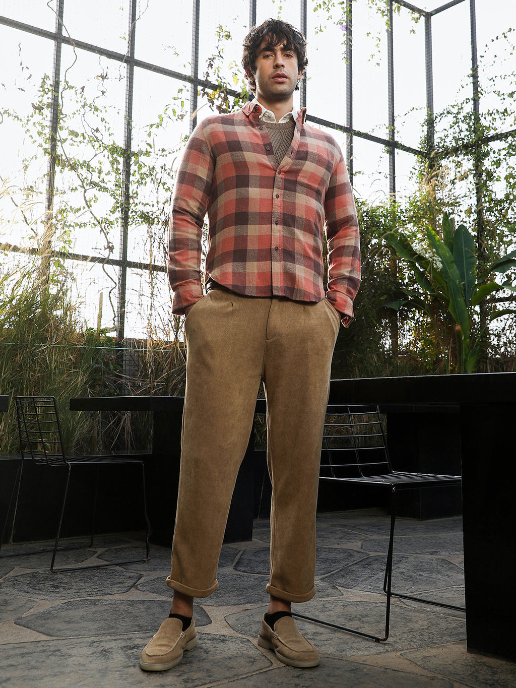 Button-Down Gradient-Buffalo Shirt