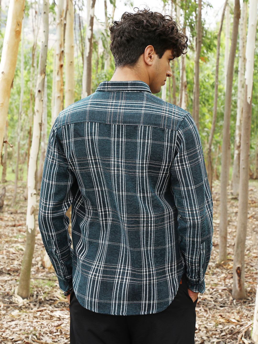 Plaid-Woven Regular Shirt