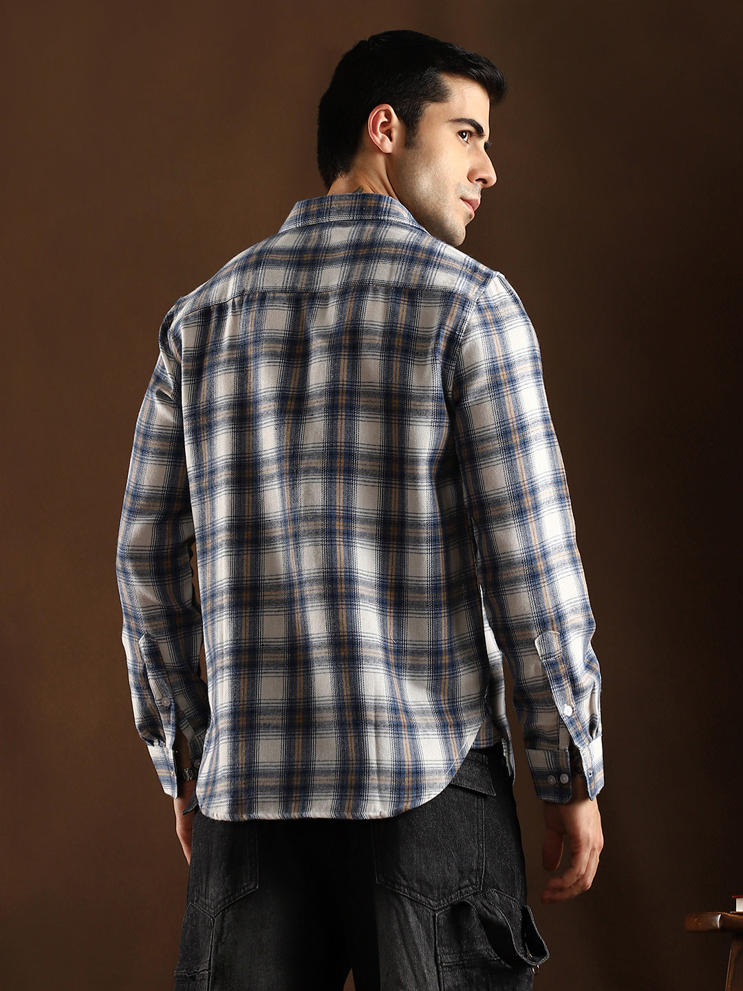 Gradient-Check Regular Shirt