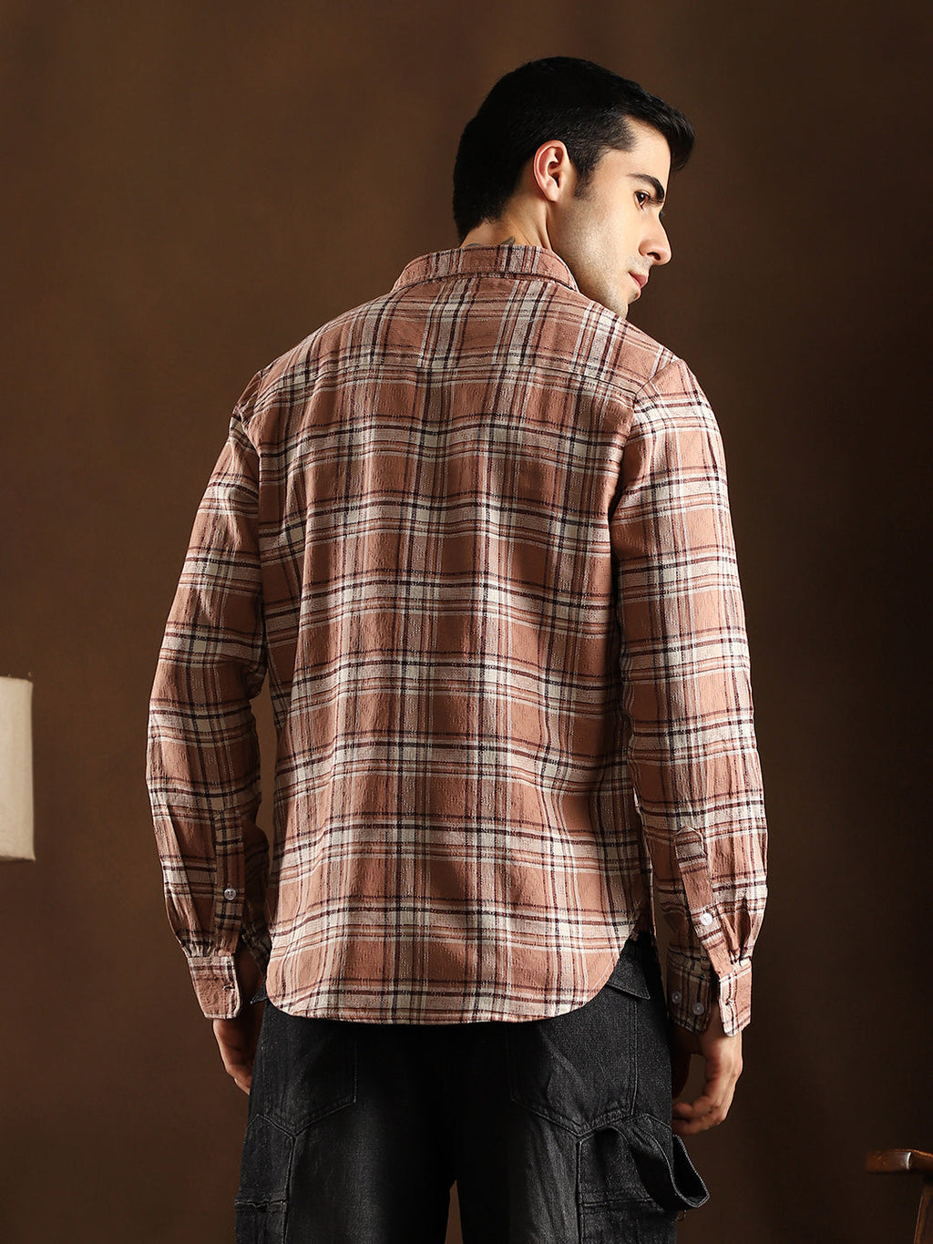 Tactile-Check Regular Shirt