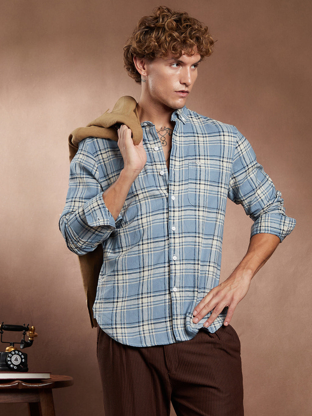 Shadow-Graph Regular Shirt