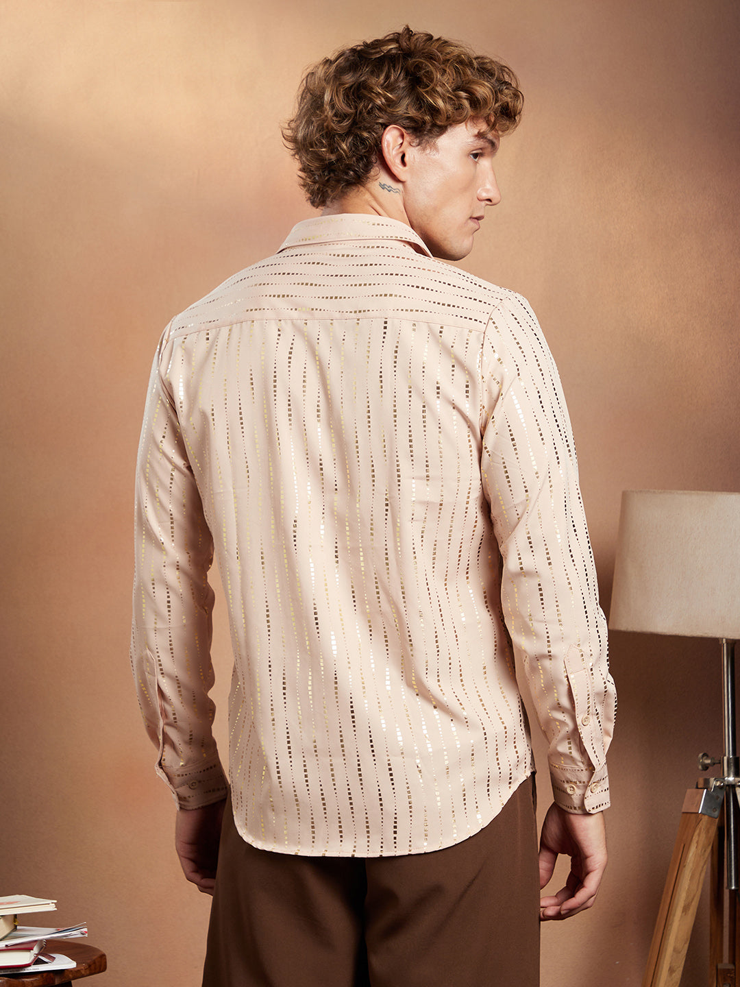 Metallic-Vined Shirt